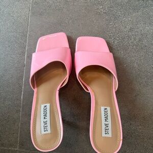 Steve Madden Vibrant Pink Slide Sandals